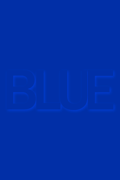 Blue poster