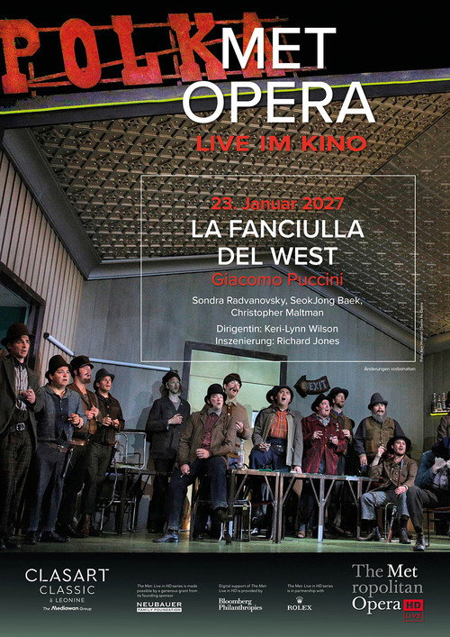 The Metropolitan Opera 2026/27: La Fanciulla del West poster