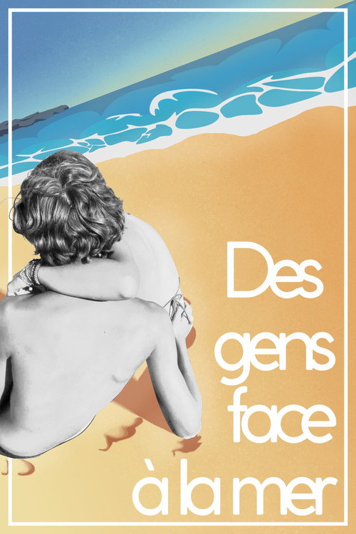 Des gens face à la mer poster